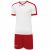 Givova Kit Revolution Fußball Trikot mit Shorts weiß rot Gr. 2XL