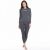 KIRKJUBØUR® „Hafjall“ Damen Thermounterwäsche Set 2-tlg. grau Gr. L