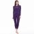 KIRKJUBØUR® „Hafjall“ Damen Thermounterwäsche Set 2-tlg. lila Gr. S