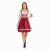 Dirndl Damen Oktoberfest-Kostüm MIESEPETER® weinrot Gr. L