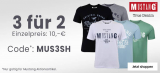 Mustang Shirt 3 für 2 bei Jeans-Direct