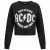 ACDC Tour Damen Cropped Sweatshirt POLCS009BLK Gr. L