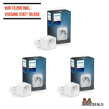 Philips Hue Smart Plug 3er-Pack für nur 73,89€ inkl. Versand statt 99,85€